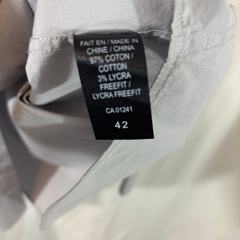 Simons Le 31 Dress Shirt Size 42 Gray - Picture 5 of 6
